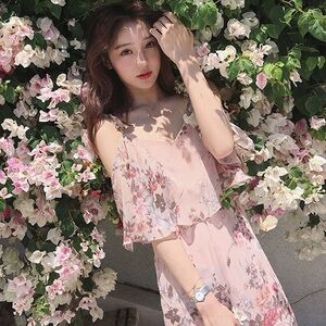 Beach Vibe🌊Floral Off-Shoulder Dress